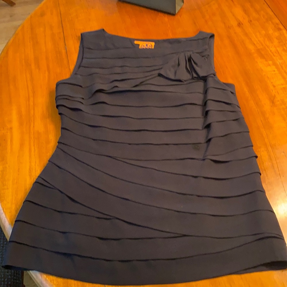 Tory Burch navy silk top
